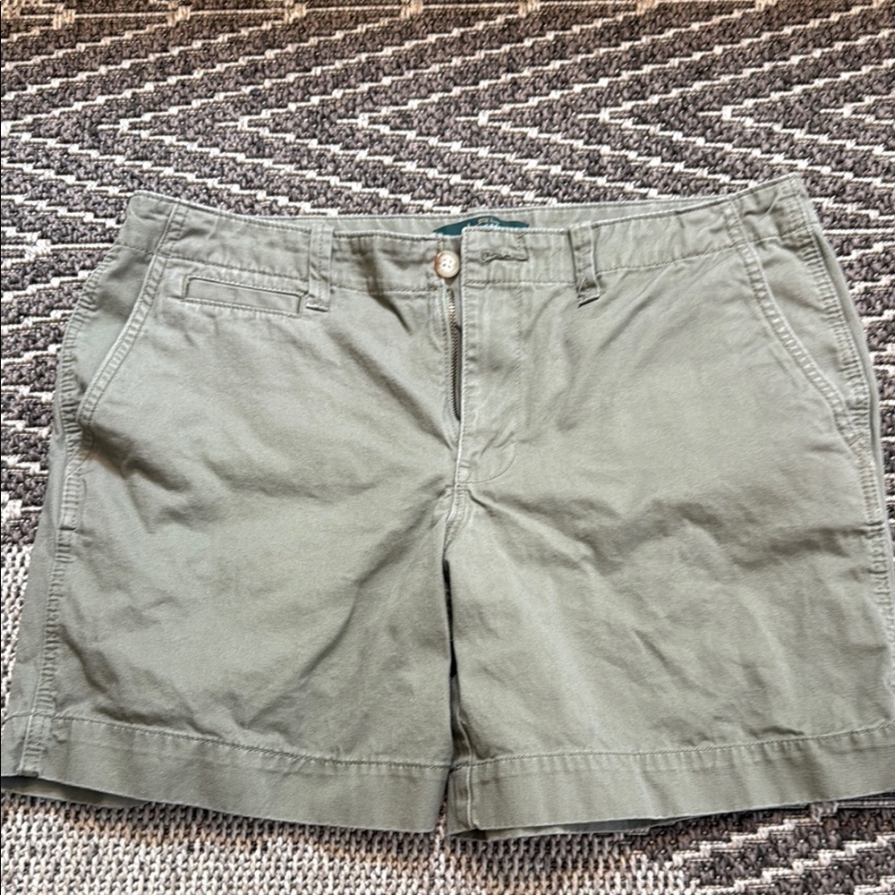 Ralph Lauren Green Bermuda Shorts Cotton Blend Casual